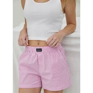 ONEDNA One Dna Pink Stripe Unisex Boxer Style Shorts M